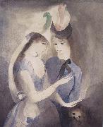 Marie Laurencin Woman and dog oil